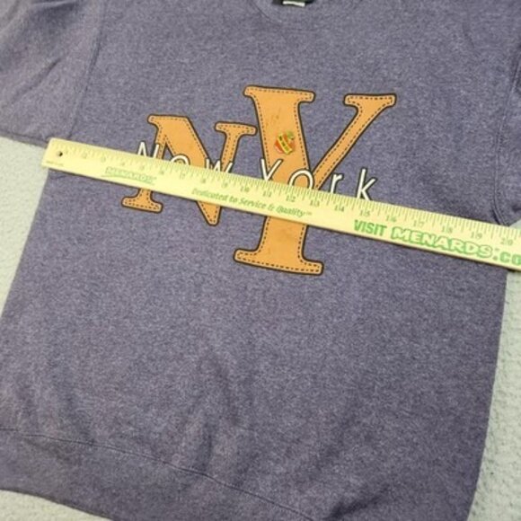 Vintage American Eagle Sweatshirt Mens Medium NY New York Crewneck 90s USA Made - Picture 9 of 14